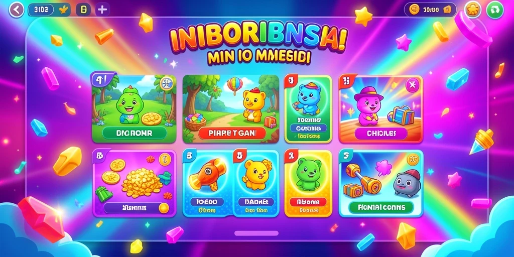 Tangkap layar menunjukkan level pertama dengan grafik cerah.