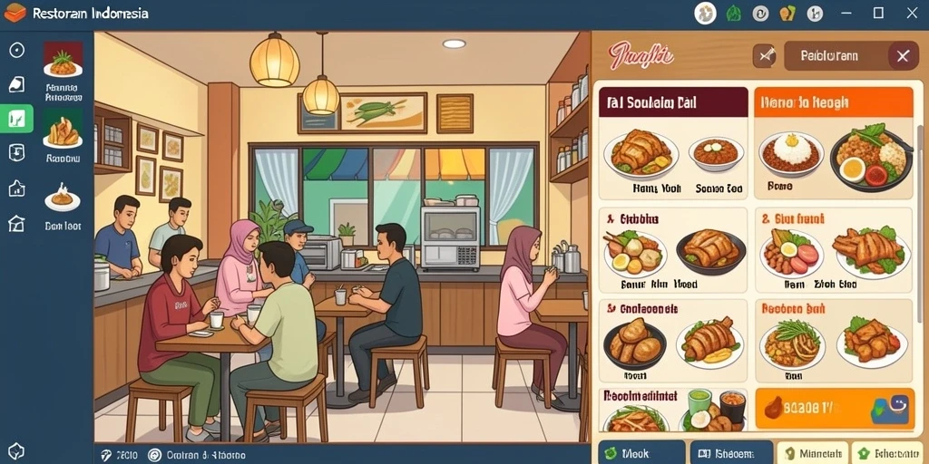 Tampilan awal permainan yang menarik perhatian.