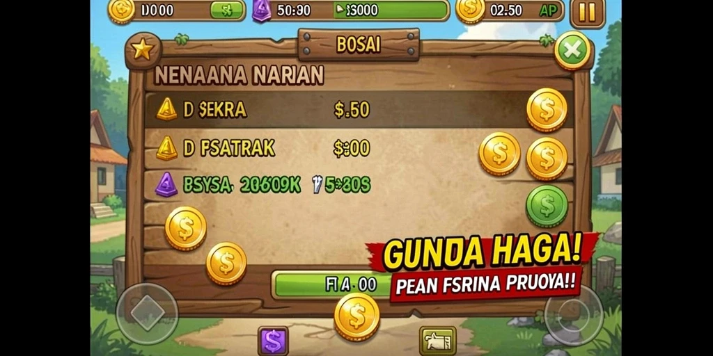 Tampilan awal permainan yang menarik dan interaktif.