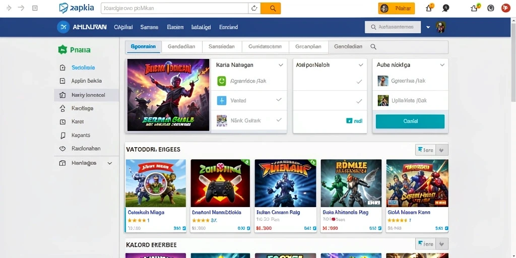 Tampilan awal dengan karakter yang menarik.