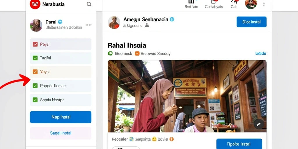 Tampilan antarmuka pengguna yang menarik.