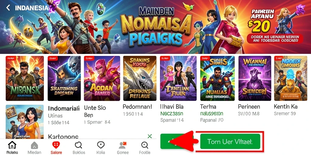 Tampilan antarmuka pengguna yang user-friendly dan intuitif.