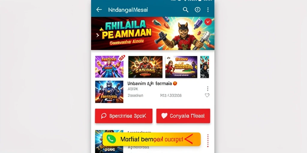 Tampilan awal yang menarik dan mudah dinavigasi.
