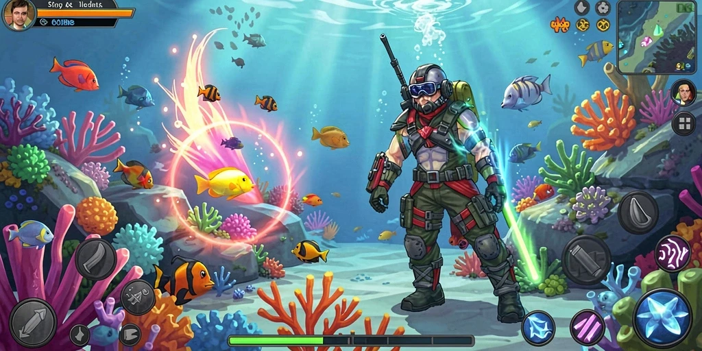 Tampilan grafis yang menawan di dalam game.