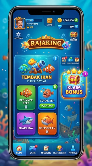 Cuplikan layar menu unduhan rajaking untuk perangkat Android